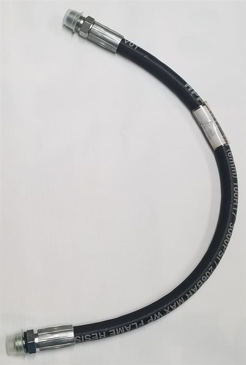 1/4″x 18″ Hose; 1/4″MPx 3/8″MOR Fittings. That fits Boss Plow C, F, HYD9922 2